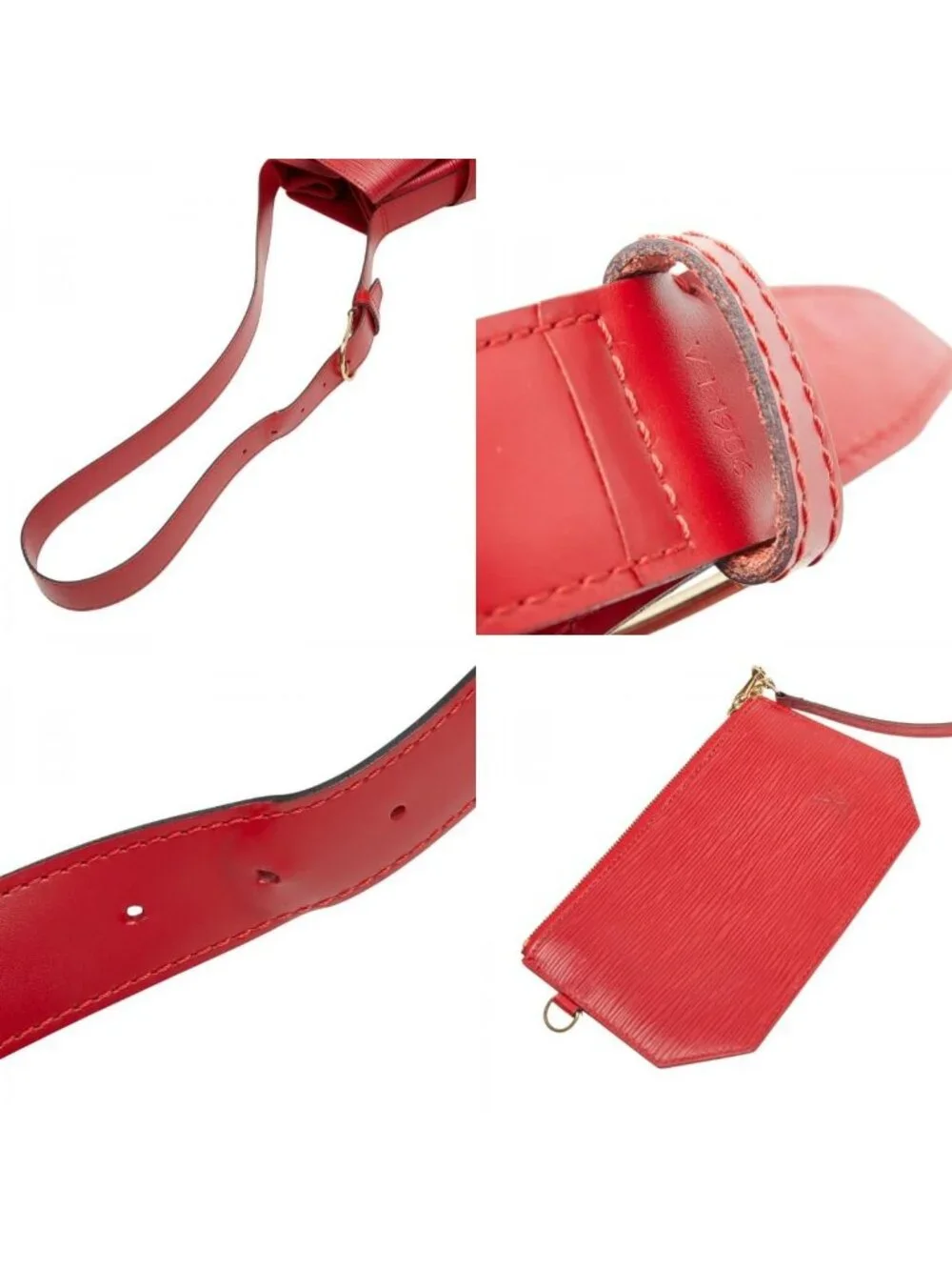 Louis Vuitton Epi Sac Depaul GM Shoulder Bag Castilian Red Leather